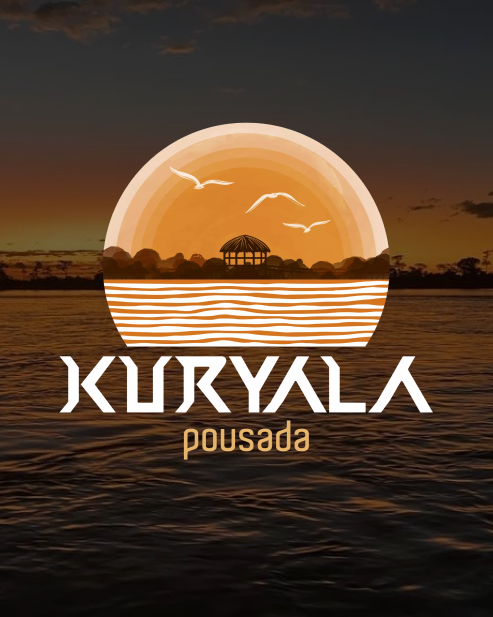 logo da Kuryala com natureza de fundo